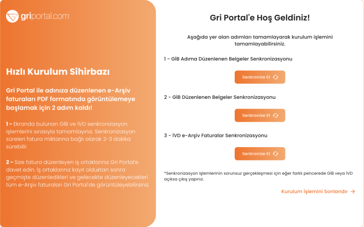 Hızlı Kurulum Sihirbazı